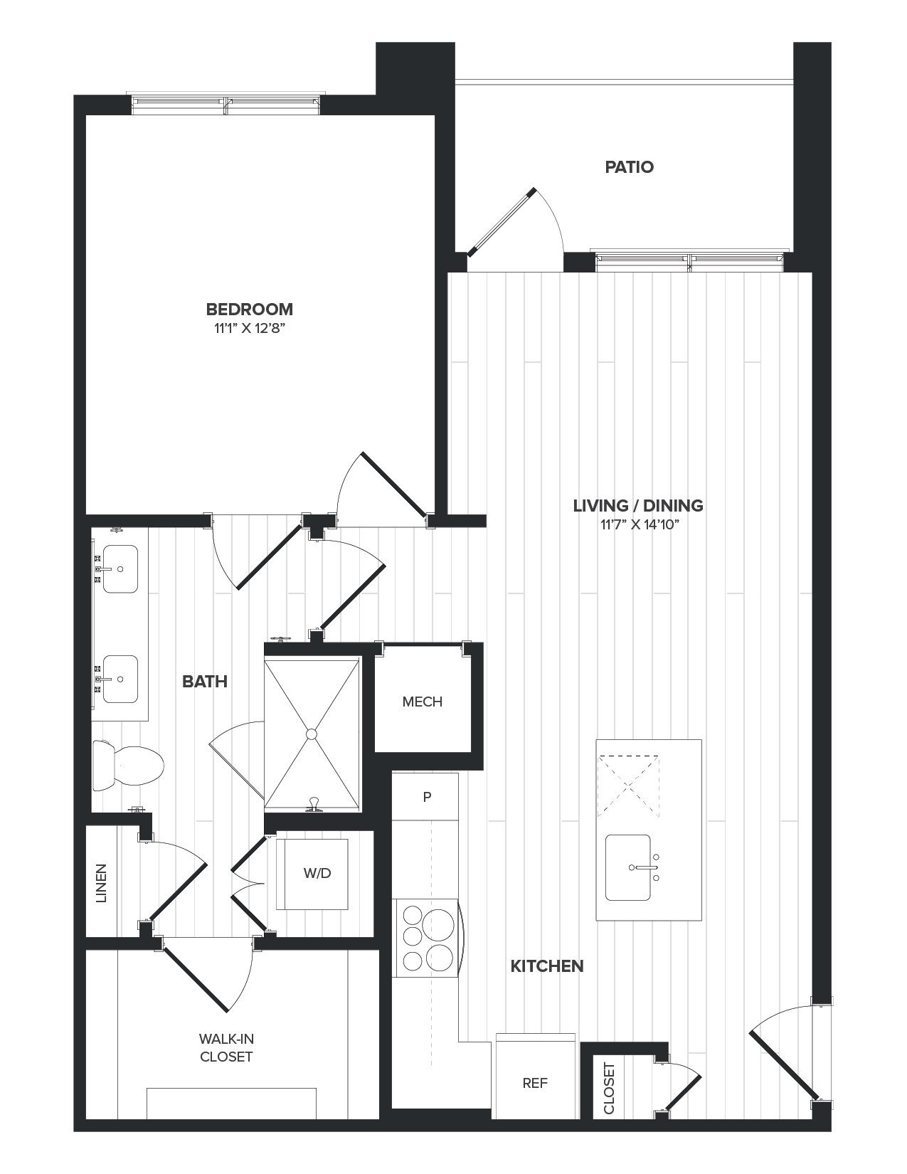 Floor Plan Image of Apartment Apt 06-204